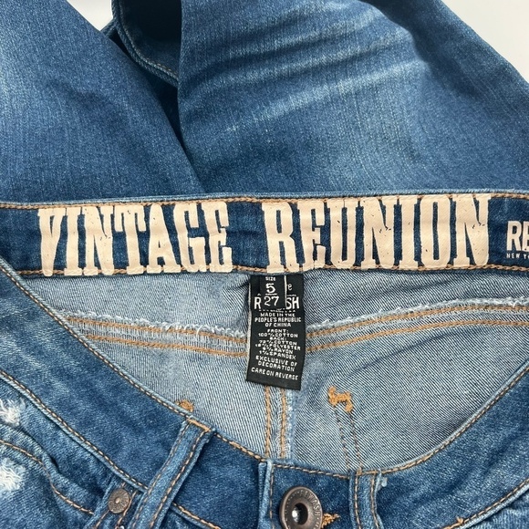 Rewash Vintage Reunion Skinny Distressed Jeans Size 5 (27) Women’s - Picture 4 of 8
